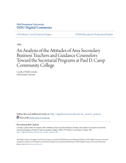 An Analysis of the Attitudes of Area Secondary Business Teachers
