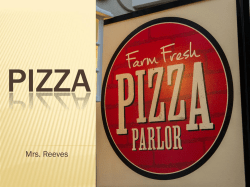 Pizza and Agriculture