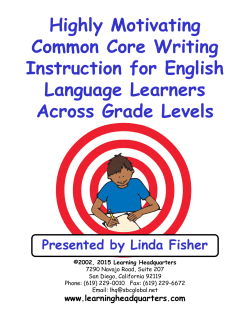 Highly Motivating Common Core Writing Common Core