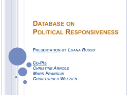 database on political responsiveness