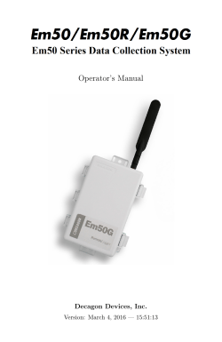Operator`s Manual