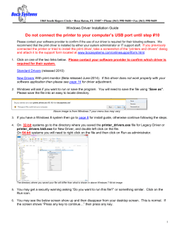 Do not connect the printer to your computer`s USB port