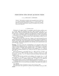 Prime Sieves Using Binary Quadratic Forms