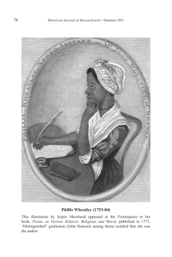 The Puritan Origins of Black Abolitionism in Massachusetts by