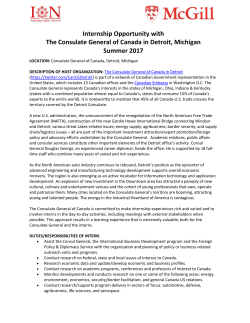 Internship Opportunity with The Consulate General of Canada in
