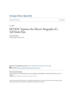 Equiano, the African: Biography of a Self-Made Man