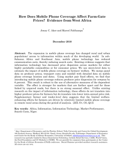 How Does Mobile Phone Coverage Affect Farm