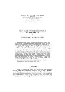 image based controller for visual servoing systems