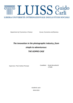 The innovation in the photographic industry, from simple to
