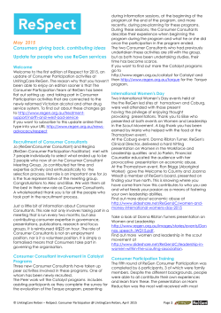 print version - UnitingCare ReGen