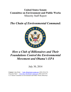 The Chain of Environmental Command: How a Club