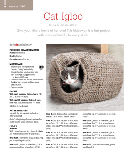 Cat Igloo - Crochet! Magazine