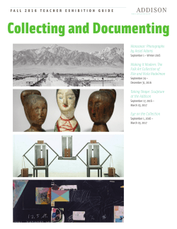 Collecting and Documenting