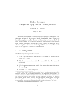 God of the gaps