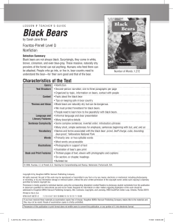 Black Bears - Houghton Mifflin Harcourt