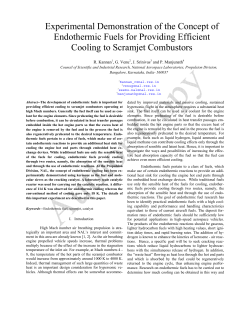 Experimental Demonstration of the Concept of Endothermic Fuels