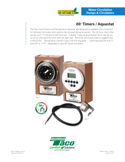 00&reg; Timers / Aquastat
