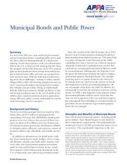 23 Municipal Bonds and PP.indd - American Public Power Association