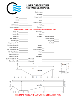 liner order form rectangular pool