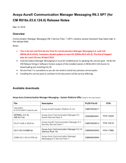 Avaya Aura Communication Manager Messaging
