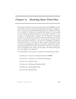 Chapter 8. Modeling Basic Fluid Flow