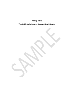 Telling tales - AQA Anthology of Modern Short Stories