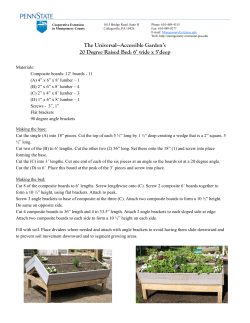 The Universal—Accessible Garden`s 20 Degree Raised Bed: 6` wide