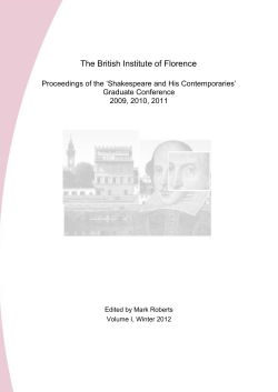 2009 - British Institute of Florence
