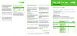 POLICY SUMMARY