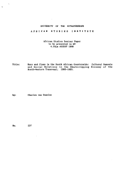 Race - WIReDSpace Home