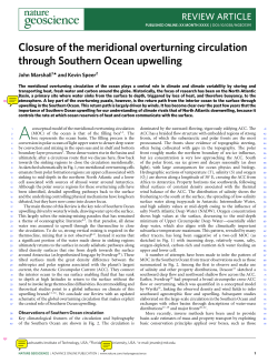 Closure of the meridional overturning circulation through Southern