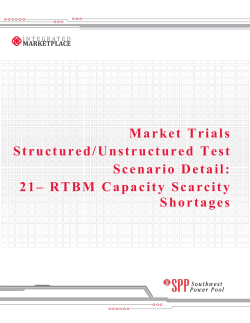 21.0 RTBM Scarcity Shortages