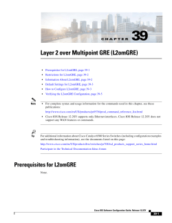 Layer 2 over Multipoint GRE (L2omGRE)