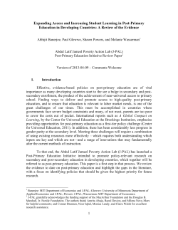 Expanding Access and Increasing Student Learning in Post