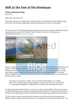 ADR at the foot of the Himalayas