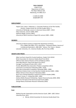 CV - College of Liberal Arts and Human Sciences