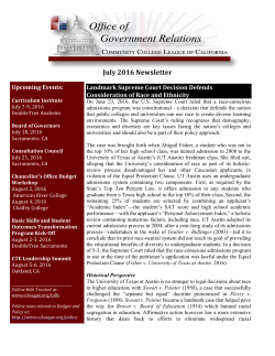 July 2016 - Community College League of California