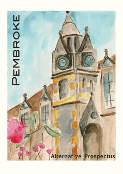 Alternative Prospectus - Pembroke Junior Parlour