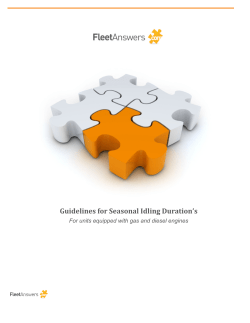 Seasonal Idling Guideline
