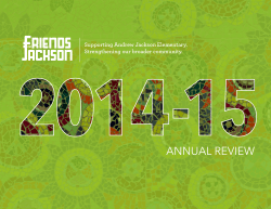 annual review - Friends of Jackson