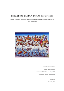 the afro-cuban drum rhythms