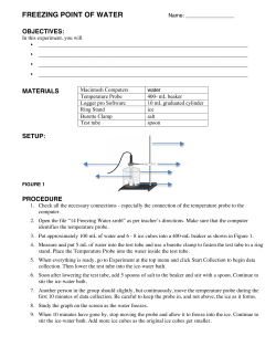 FREEZING POINT OF WATER