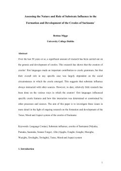 Assessing the Nature and Role of Substrate Influence in - HAL