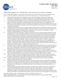 Patient`s Bill of Rights