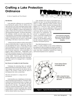 Lake Protection Ordinance