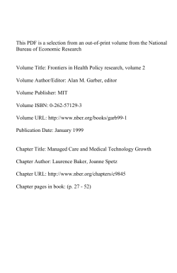 Managed Care and Medical Technology Growth