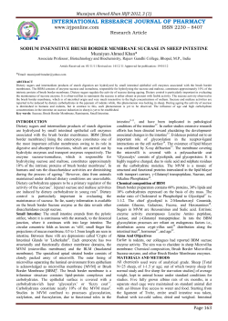sodium insensitive brush border membrane sucrase in sheep intestine