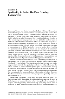 Spirituality in India: The Ever Growing Banyan Tree