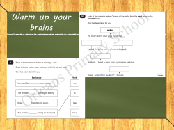 Lower KS2 English Evening