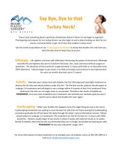 Say Bye, Bye to that Turkey Neck!